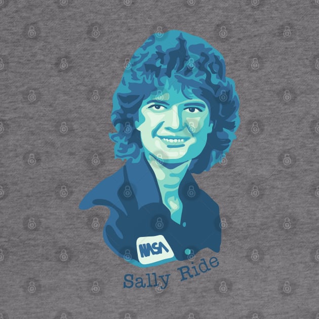 Sally Ride Portrait by Slightly Unhinged